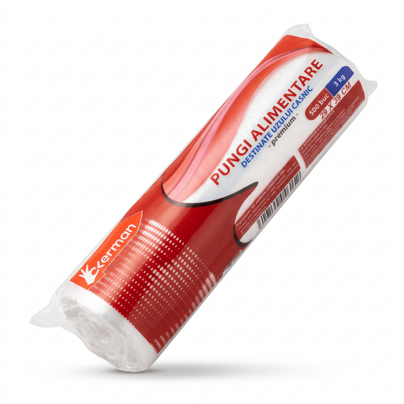 Pungi alimentare rola 29x39 cm 500 buc 3 kg congelator Okerman